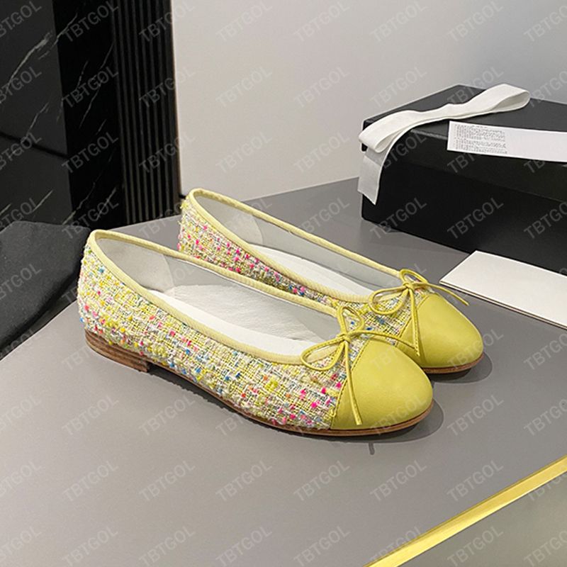New Women Fur Ballet Flats Ballerine Velours Sandals Designer Bow Ballerina Shoes Loafers Ballet Sneakers Round Toes Leather Dress Shoes 891 - 7 of 8
