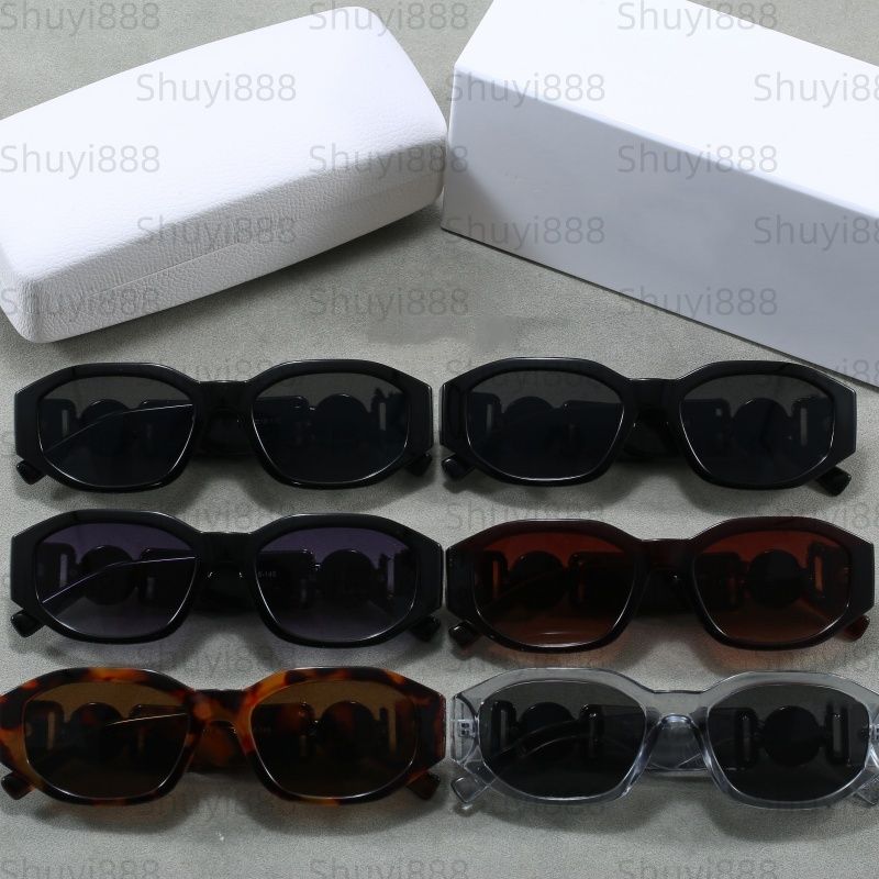 women sunglasses designer sunglasses for men mudusa rivet logo glasse full Frame sunshade mirror outdoor casual polarized UV400 protection biggie luxury Eyewear - 4 of 4