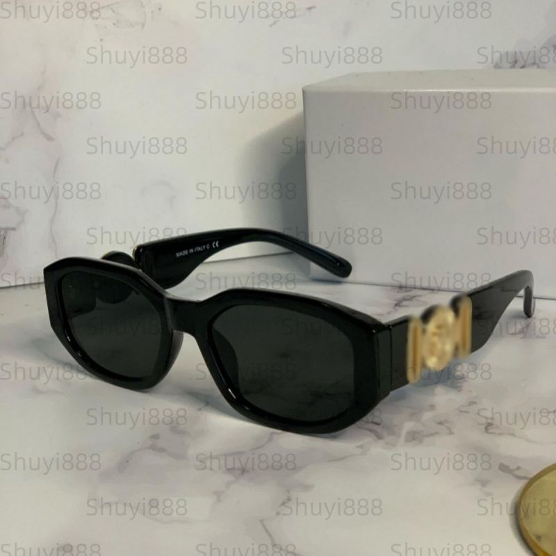 women sunglasses designer sunglasses for men mudusa rivet logo glasse full Frame sunshade mirror outdoor casual polarized UV400 protection biggie luxury Eyewear - 2 of 4
