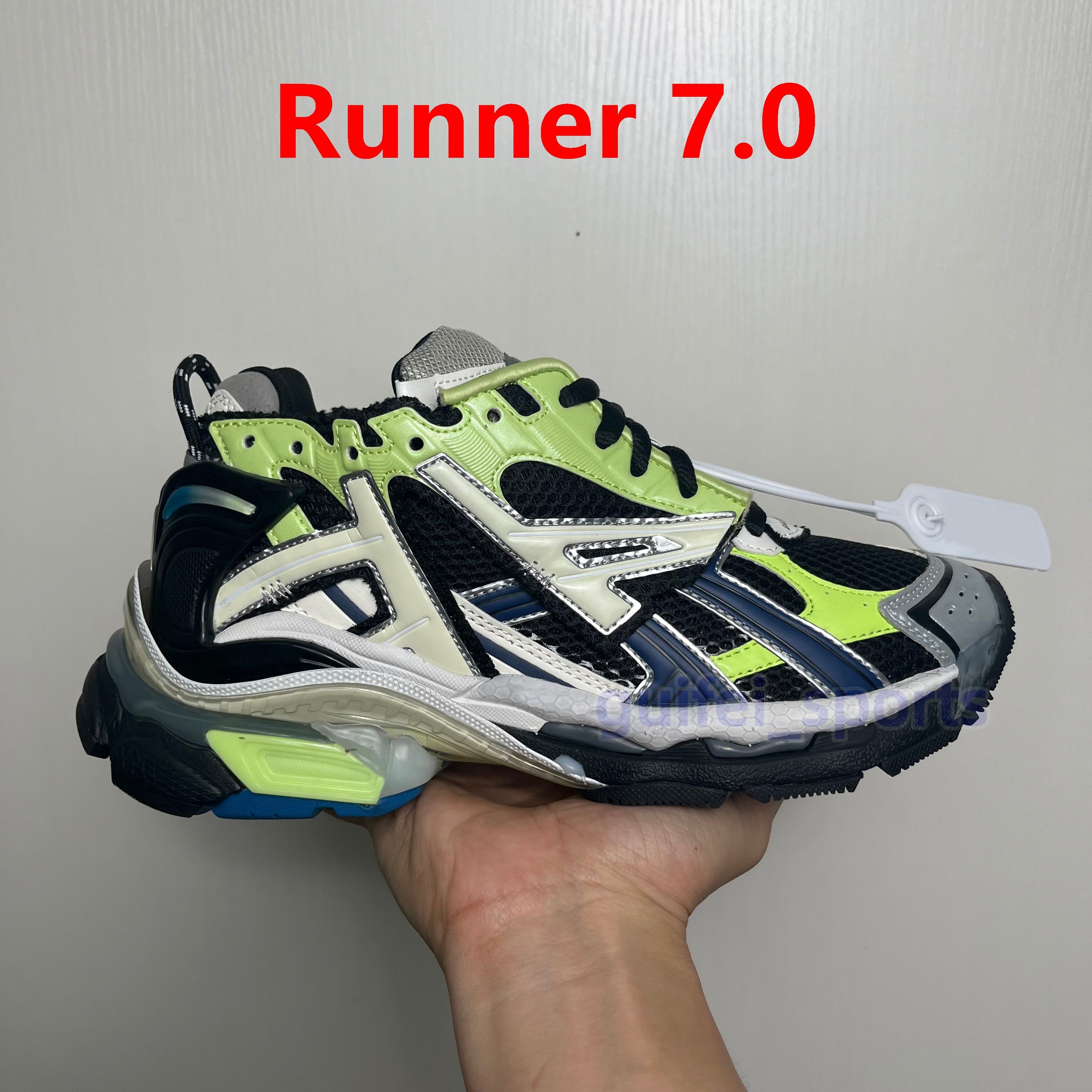 Desinger Casual Shoes Runner 7 7.0 Track Led Sneaker Tracks 3 3.0 Platform Sneakers Luxury Paris Gomma Leather Trainer Extraordinary Mens Women Trainers Size 35-46 - 7 of 7