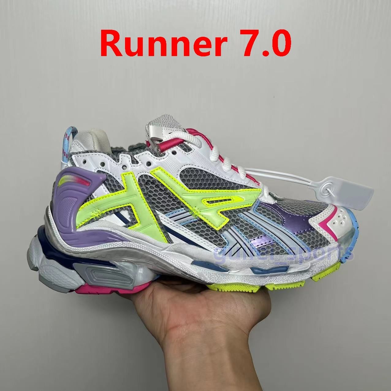 Desinger Casual Shoes Runner 7 7.0 Track Led Sneaker Tracks 3 3.0 Platform Sneakers Luxury Paris Gomma Leather Trainer Extraordinary Mens Women Trainers Size 35-46 - 5 of 7