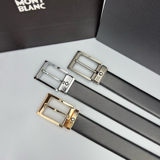Men Business Belt casual 2026 Upscale Black Fashion needle buckle Belts MB Designer Belt With white star logo Montblancs genuine leather belt for elegant charm Man - 5 of 8