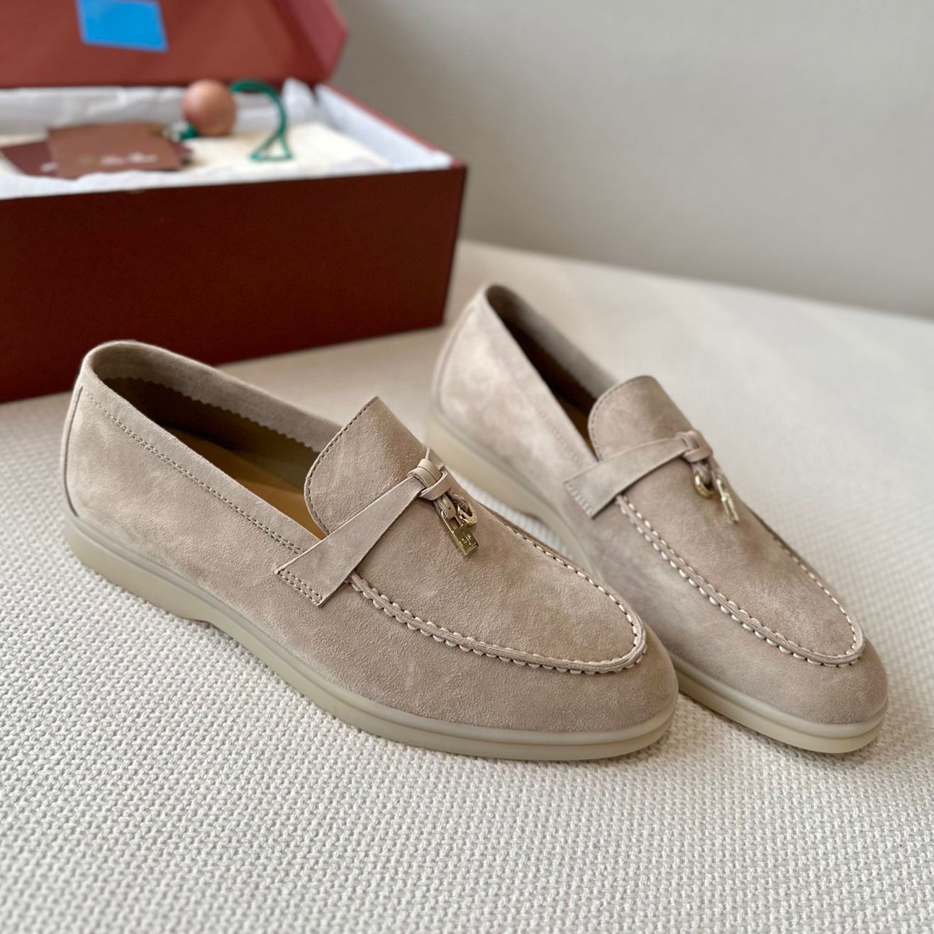 Casual Shoes Men's Walking Driving Unisex All Genuine Leather Loafer Sheepskin Suede Flat Women's Large - 7 of 8