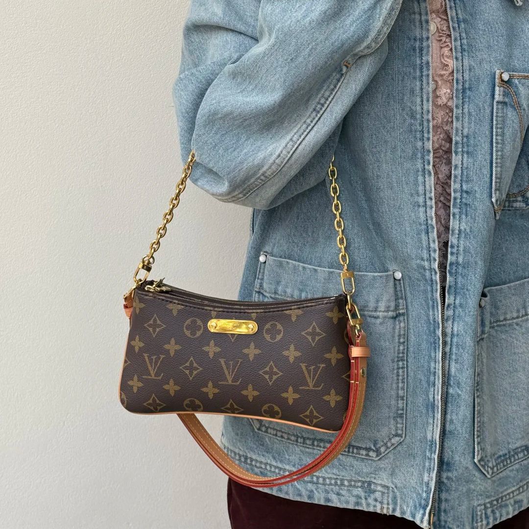 10A Top quality Designer Bag Fashion pochette Liv bag Shoulder bag women Leather Embossed bag Old Flower Handbags Designer purse - 8 of 9