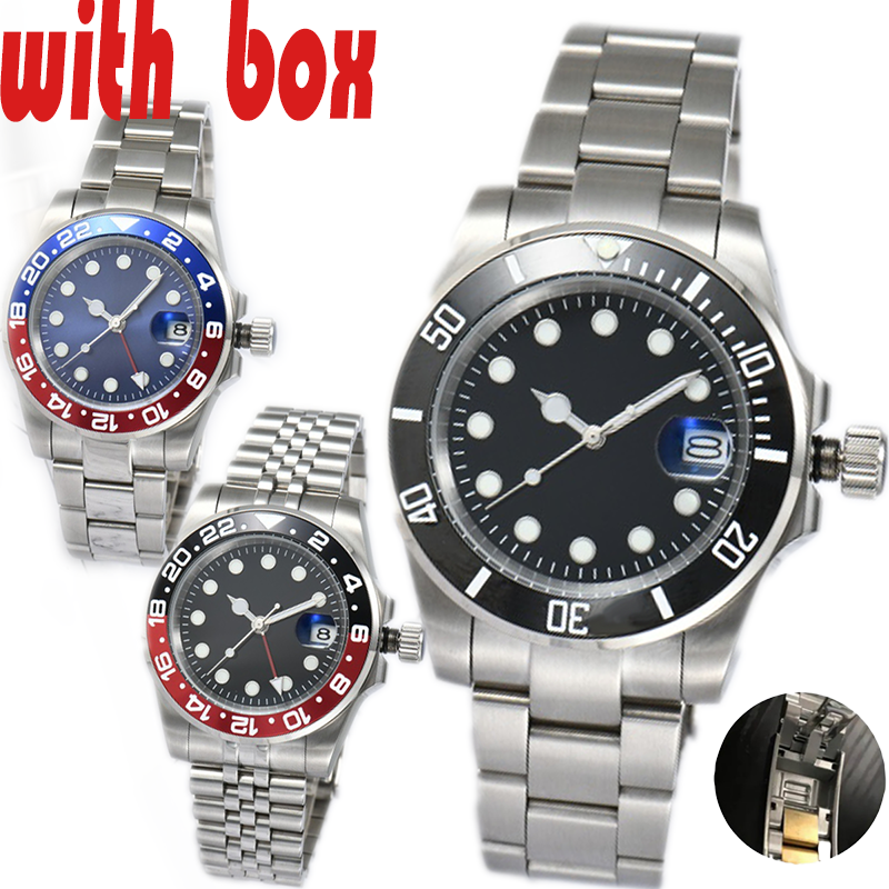 41mm watch ceramic bezel all stainless steel automatic mechanical movement sapphire men's watch orologio di lusso - 4 of 9