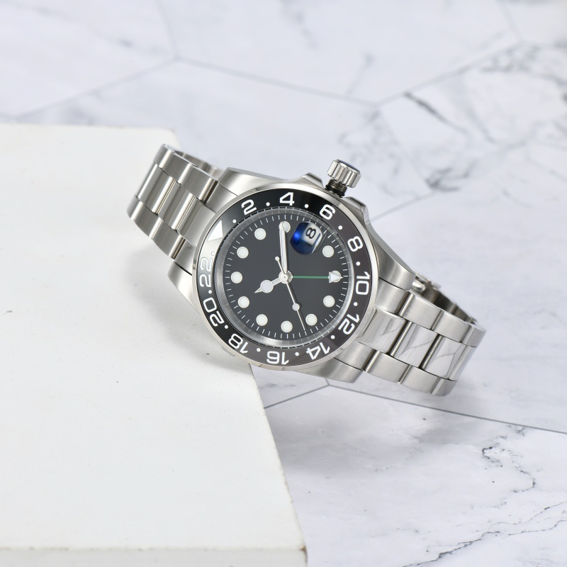 41mm watch ceramic bezel all stainless steel automatic mechanical movement sapphire men's watch orologio di lusso - 8 of 9