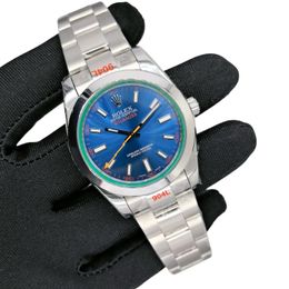 U1 Rolex Milgauss 116400 40MM Automatic Stainless Steel Watch Bezel Men's Watch Sapphire Glass Case New - yakudashop