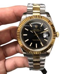 U1 Rolex Day Date 40MM Two Tone Case Automatic Stainless Steel Watch Bezel Men's Watch Sapphire Glass Case New - yakudashop