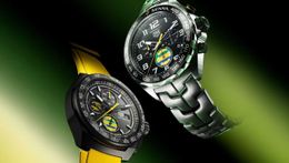 TAG Heuer Formula 1 Chronograph x Senna Stainless Steel Men's Watch Stainless Steel Case Silver Case New - yakudashop