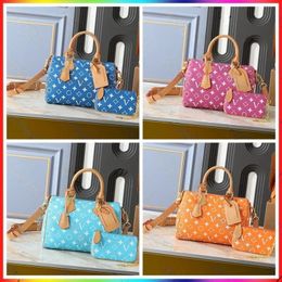 Luxury designer bag pochette crossbody shoulder bag high-quality monogram leather travel bag tote old flower classic women's large capacity handbag purse wallet - yakudashop