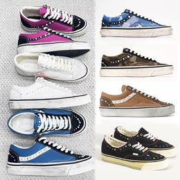 Luxury Pearlized Canvas Shoes New Sneakers For Men Women Pearl Trainers Vintage Sports Casual Shoes Lace Up Walking Shoe 1083 - yakudashop