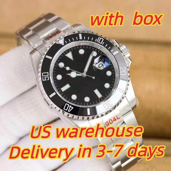 Sliding lock luxury ceramic bezel sapphire glass men's watch 2813 automatic mechanical watch 41mm fashion watches men's 904L stainless watch with box - Watches - yakudashop