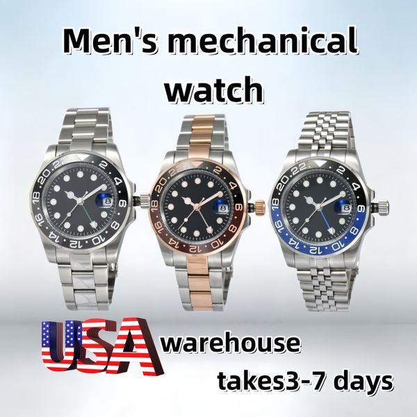 new mens automatic watch mechanical ceramics watchesfull stainless steel watches sapphire luminous watch business casual montre de luxe watch - Watches - yakudashop
