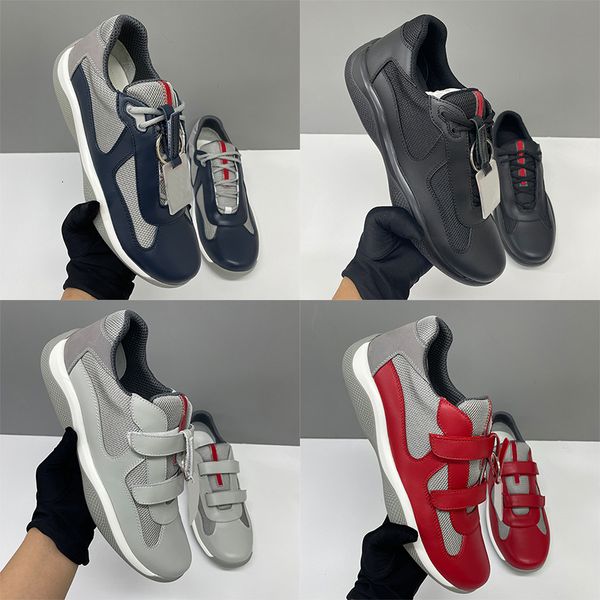 Top Quality EU36-49 Americas Cups Sneakers Designer Men Women Patent Leather Mesh Lace Up Sport Casual Trainers Breathable Comfort Casual Shoes 53 527 447 - Bags, Shoes & Accs - yakudashop