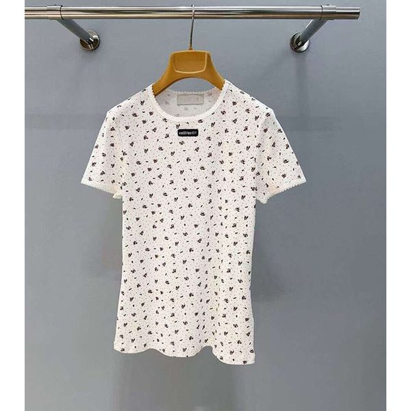 Womens T Shirts Designer Lady Tshirts Shorts Tees Summer Breathable Tops Patterns Flowers Shirt With Budge Letters Design Short Sleeves Size S-2XL - Apparel - yakudashop