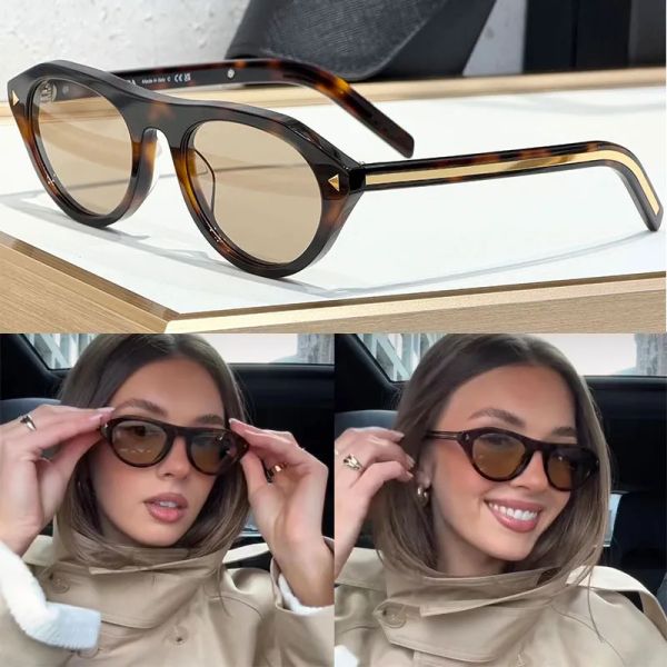 Sunglases Designer Women Beach Trendy Classic Square Metal Legs Letter Design Cat Eye Top Quality Eyeglasses Oval Luxury Monogram Sunglasses PR B15S 12A - Bags, Shoes & Accs - yakudashop