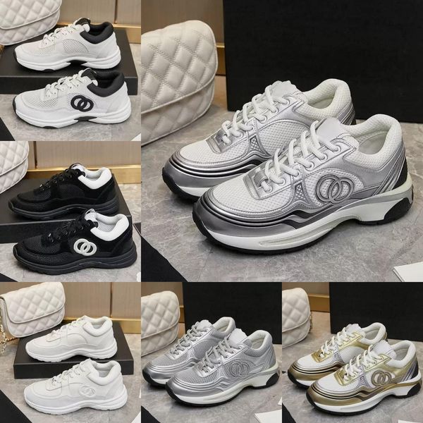 Designer shoes Thick soled Casual shoes women platform lace-up Travel leather 100% cowhide fashion lady Letters Flat Running Trainers men gym sneakers size 35-42 - Shoes & Accessories - yakudashop
