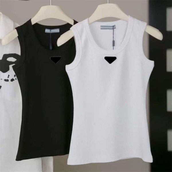 Tank Brand Luxury Womens T Shirts Vests Budge Embroidery Designer Womens Tshirts Gilet Tops Tees Shirts Patterns Summer Breathable Short Sleeves T-Shirts S-2XL - Apparel - yakudashop