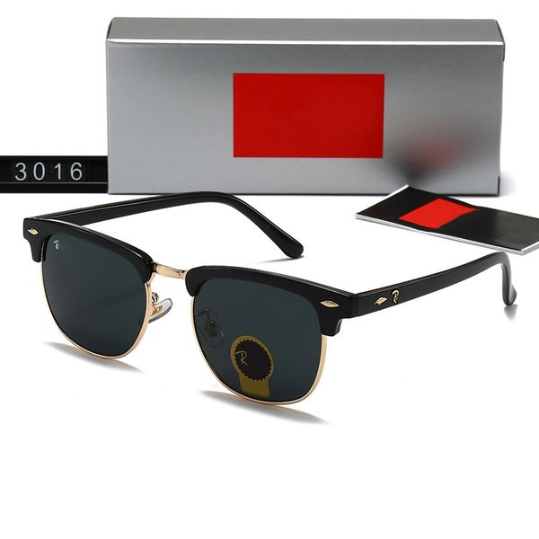 2026 Designer Sunglasses for Womens Mens Outdoor Sunglasses Shades Fashion Goggle UV400 Eyewear Classic glasses 3016 Male Sun Glasses Metal Frame gift With Box - Bags, Shoes & Accs - yakudashop