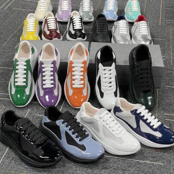 Designer Men Women Sneakers Americas Cup Xl Trainers Leather Lace-up Casual Shoes Outdoor Runner Sport Shoes 36-47 Big Size 53 - Shoes & Accessories - yakudashop