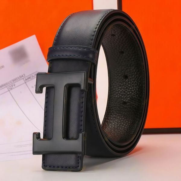 men belt designer women belt mens belt ceinture fashion belt womens belt 38mm genuine leather letter H buckle belt classic business leisure girdle with box - Bags, Shoes & Accs - yakudashop