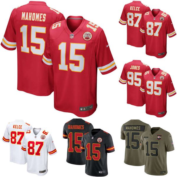 Men's Kansas City Chiefs Patrick Mahomes Red Game Jersey #15 Custom Available S-6XL - Sports & Outdoors - yakudashop