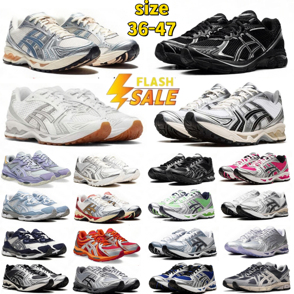 with box designer shoes asices gels nyc1130 k14 running shoes Japan kayano14es Metallic Silver Gold Chrome Toe Pink Foam Blue Tint mens womens outdoor sneakers 36-47 - Shoes & Accessories - yakudashop