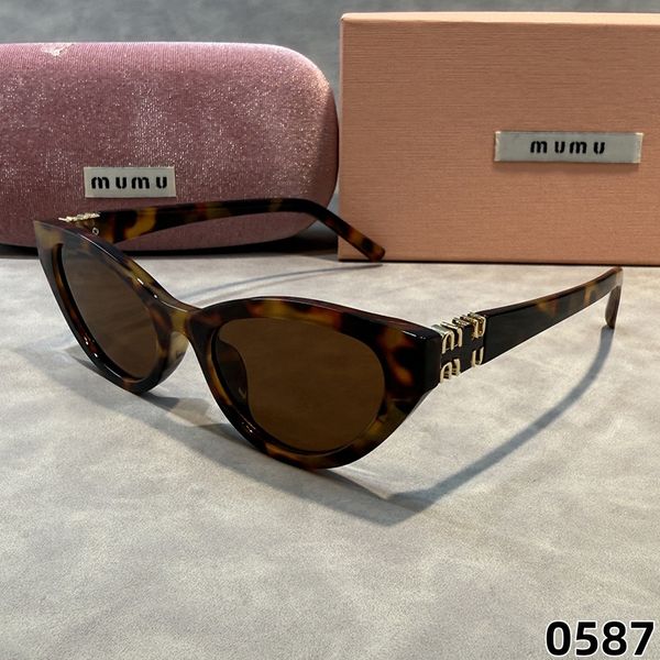 MU Designer Sunglasses For Women UV400 Protection Glasses Black Brown Transparent Tortoise Mens MM Clear Frame Cat Eye Luxury Sunglasses Daily Beach Outdoor - Fashion Accessories - yakudashop