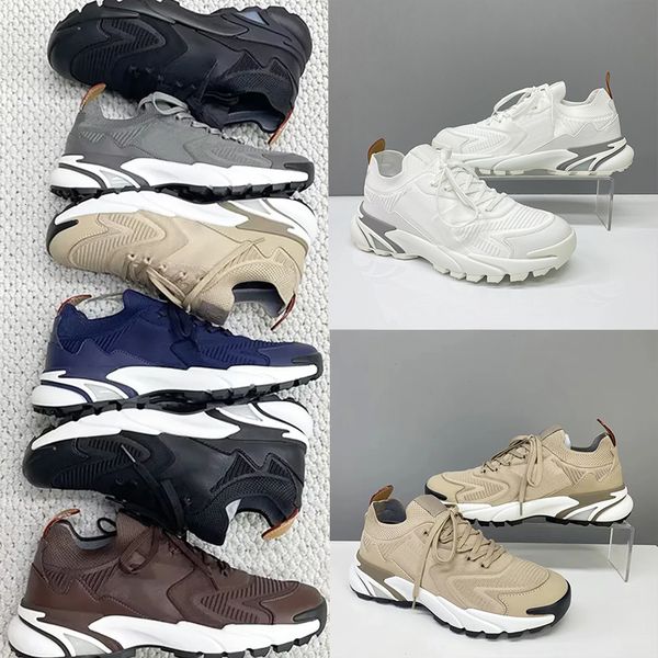 Top Quality Men Designer Sneakers L Runner Tatic Sneaker Wavelight Knitted Running Shoes Calf Leather Men Loafers Trainers Fashion Pleated Penny Loafer Casual 892 - Shoes & Accessories - yakudashop