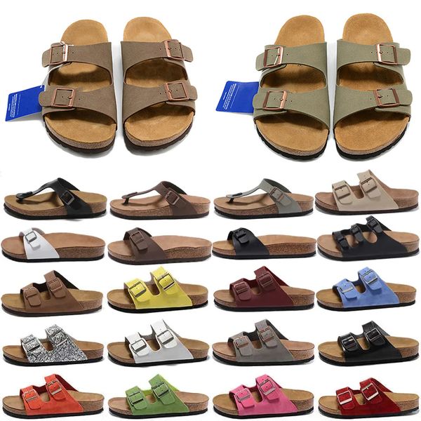 Clog Slippers Designer Clogs Sandals Summer Womens Mens Cork Slides Suede Leather Pantoufle Flip Flops Casual Scuffs Beach Shoes Size 35-46 - Shoes & Accessories - yakudashop