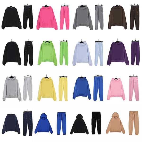 Hoodie Mens Womens Pink Black Fashion Designers Hoodies Pants Suits Sets Classic T Shirts Tees Clothes Sweatshirts T shirt - Apparel - yakudashop