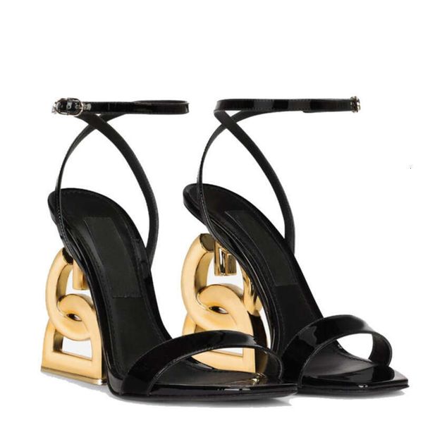 top Designer Dress Shoes High Heels Famous Brand Women Patent Leather Sandals Shoes Red Black White Party Wedding Lady Walking Shoe EU35-42 - Fashion Collection - yakudashop