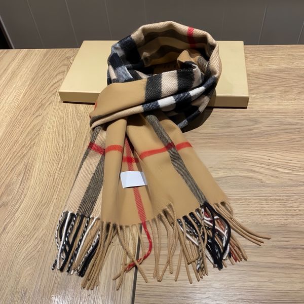 2026 Classic Plaid Women Man Designer Scarf 100% Cashmere Scarves For Winter Warm Womens and mens Long Wraps Size 180x30cm - Fashion Accessories - yakudashop