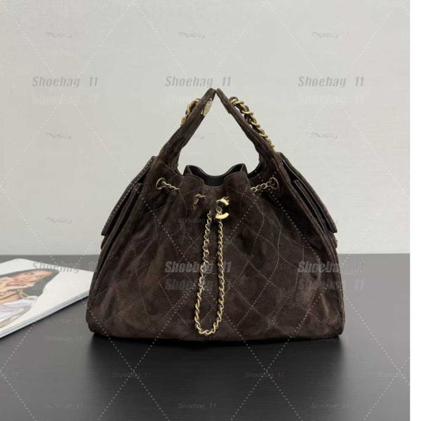 Evening Bags Designer shoulder diamond check long chain fashion bucket crossbody bag Big homeless person 25 suede leather grey casual luxury brand Medium hobo - Bags, Luggage & Accessories - yakudashop