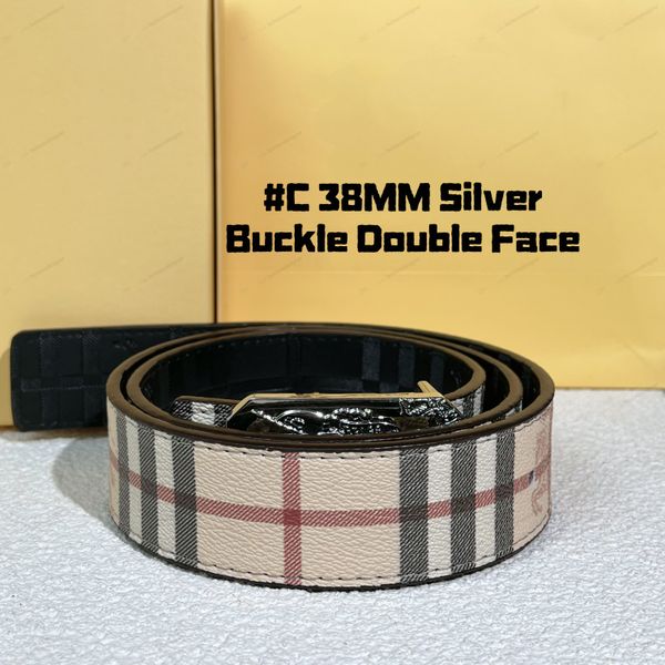 Designer belt belts for men designer belt men ceinture women genuine leather belt High Quality letter smooth buckle men belt golden buckle belts with box mens belt - Fashion Accessories - yakudashop