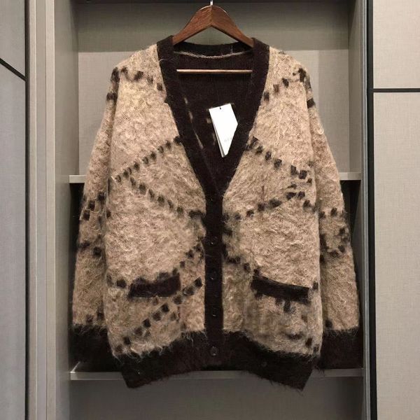 Womens Cardigan Sweaters Designer Wool Sweater Winter Warm Knits Shirts Long Sleeves Woman Classic Sweatshirt Tops Embroidery Shirt S-XL - Apparel - yakudashop