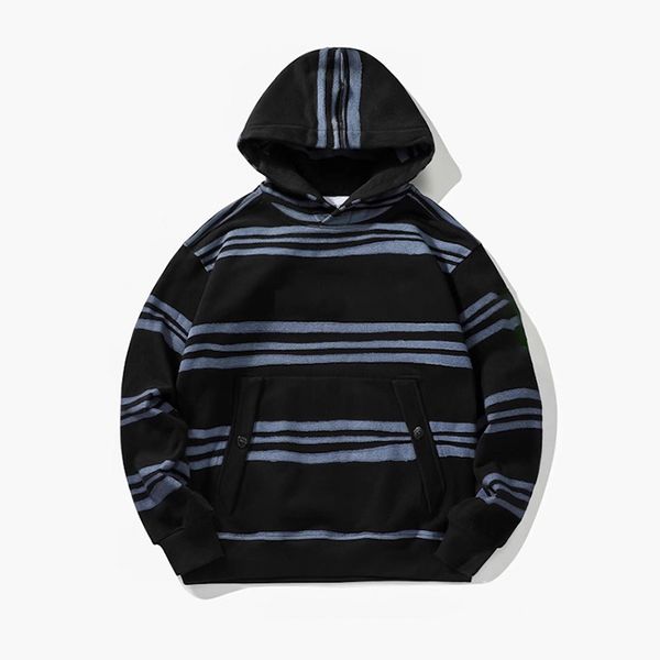 Topstoney Designer Hoodies Spring Mens Striped Hoodie Cotton Super Large Hoodie Long Sleeve Street Clothing Fashion Top Jumper - Apparel - yakudashop